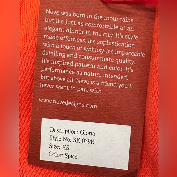 Neve Designs Gloria Full Zip Hooded Sweater - Spice - Pink Size XS NWT - Picture 4 of 8